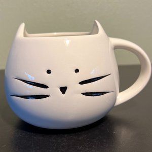 Cat Head Shaped Mug with 3D Pointy Ears & Whiskered Face  ~ Cat Lover ~ Cat Mom